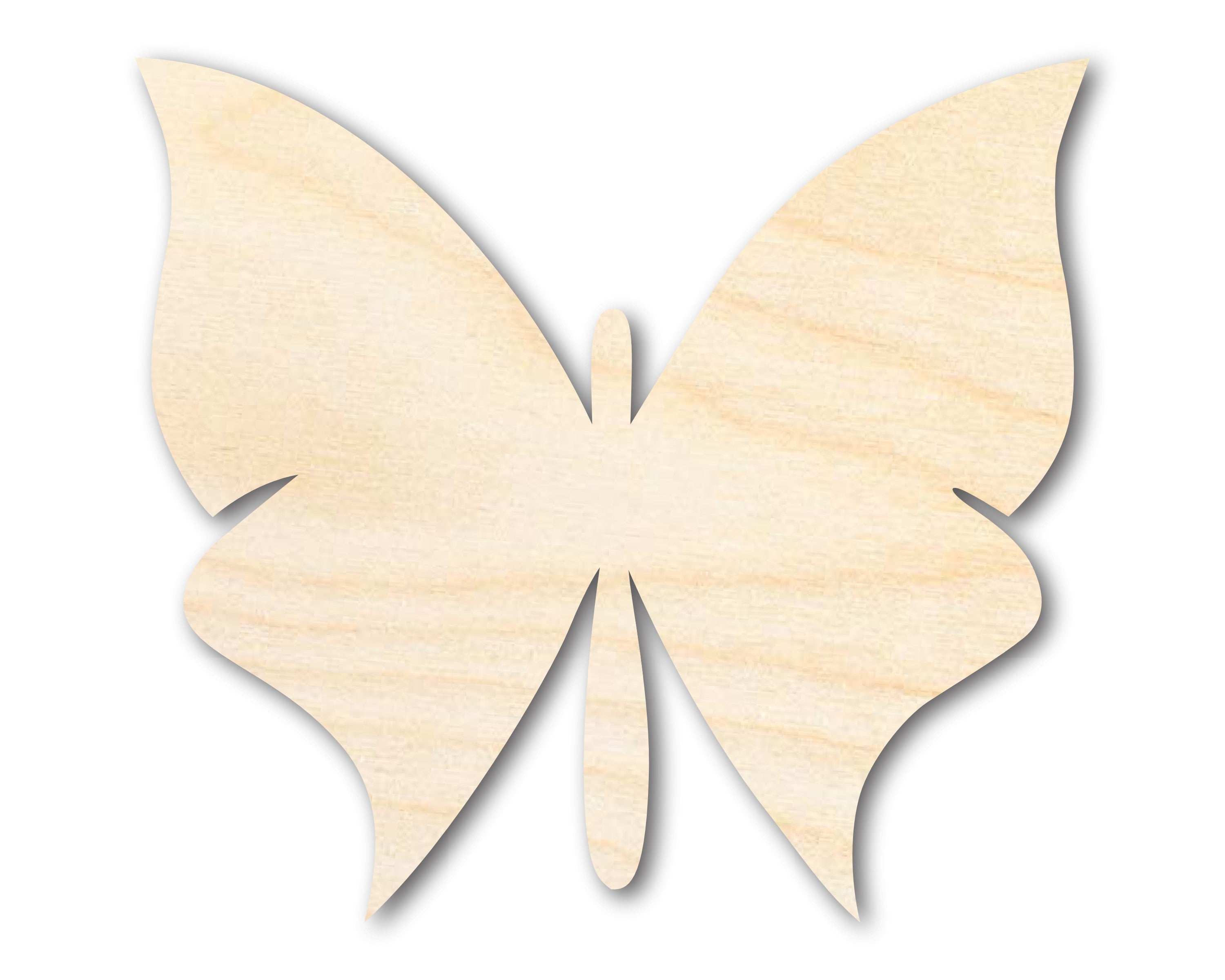Unfinished Wood Butterfly Silhouette - Animal Craft - up to 36
