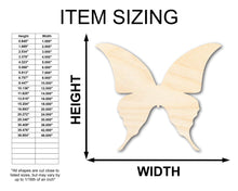 Load image into Gallery viewer, Unfinished Wood Butterfly Shape - Wildlife Craft - up to 36&quot; DIY
