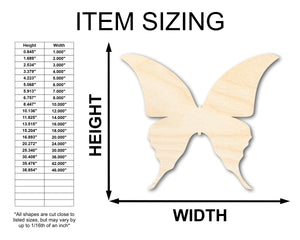 Unfinished Wood Butterfly Shape - Wildlife Craft - up to 36" DIY