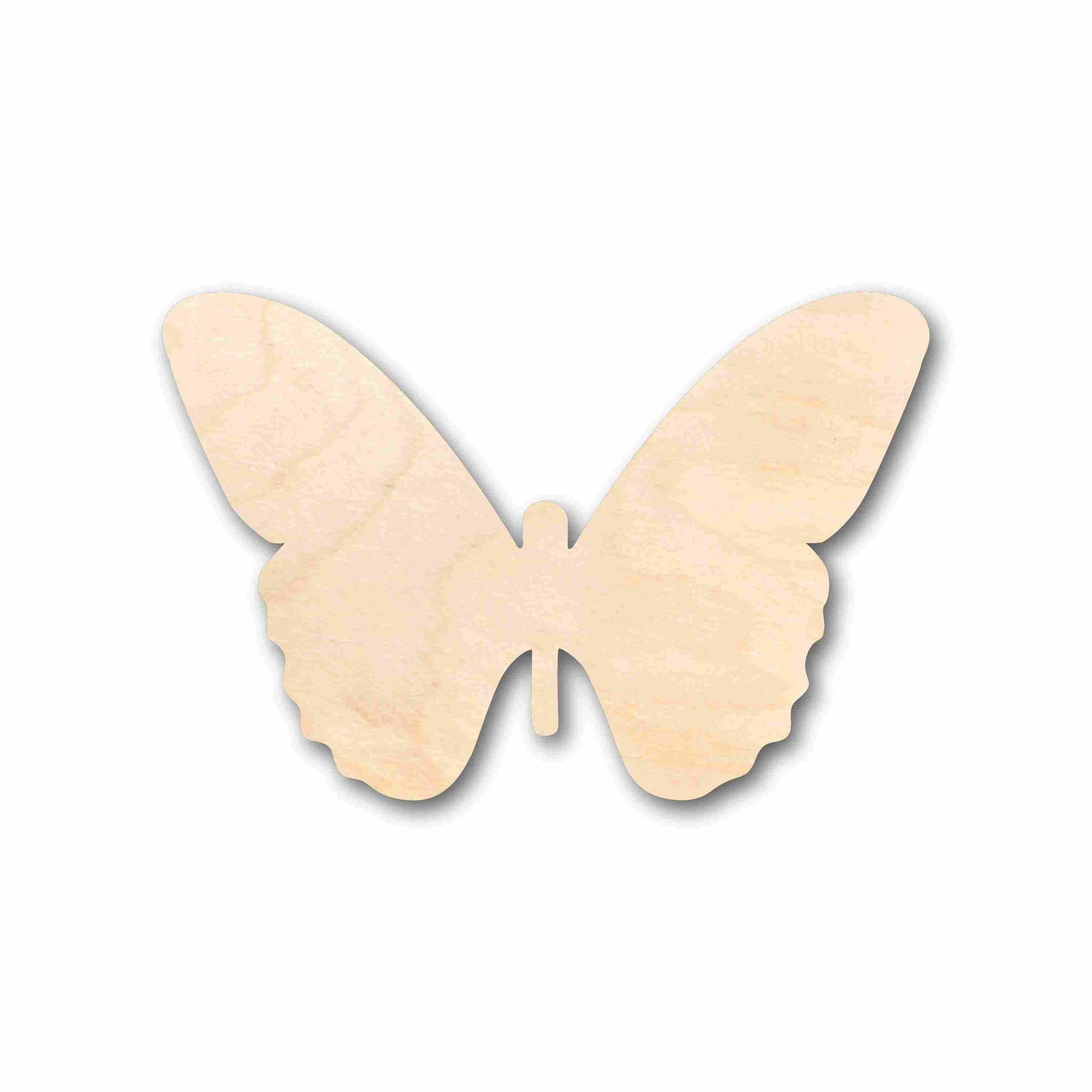 Unfinished Wood Butterfly Silhouette - Craft- up to 24