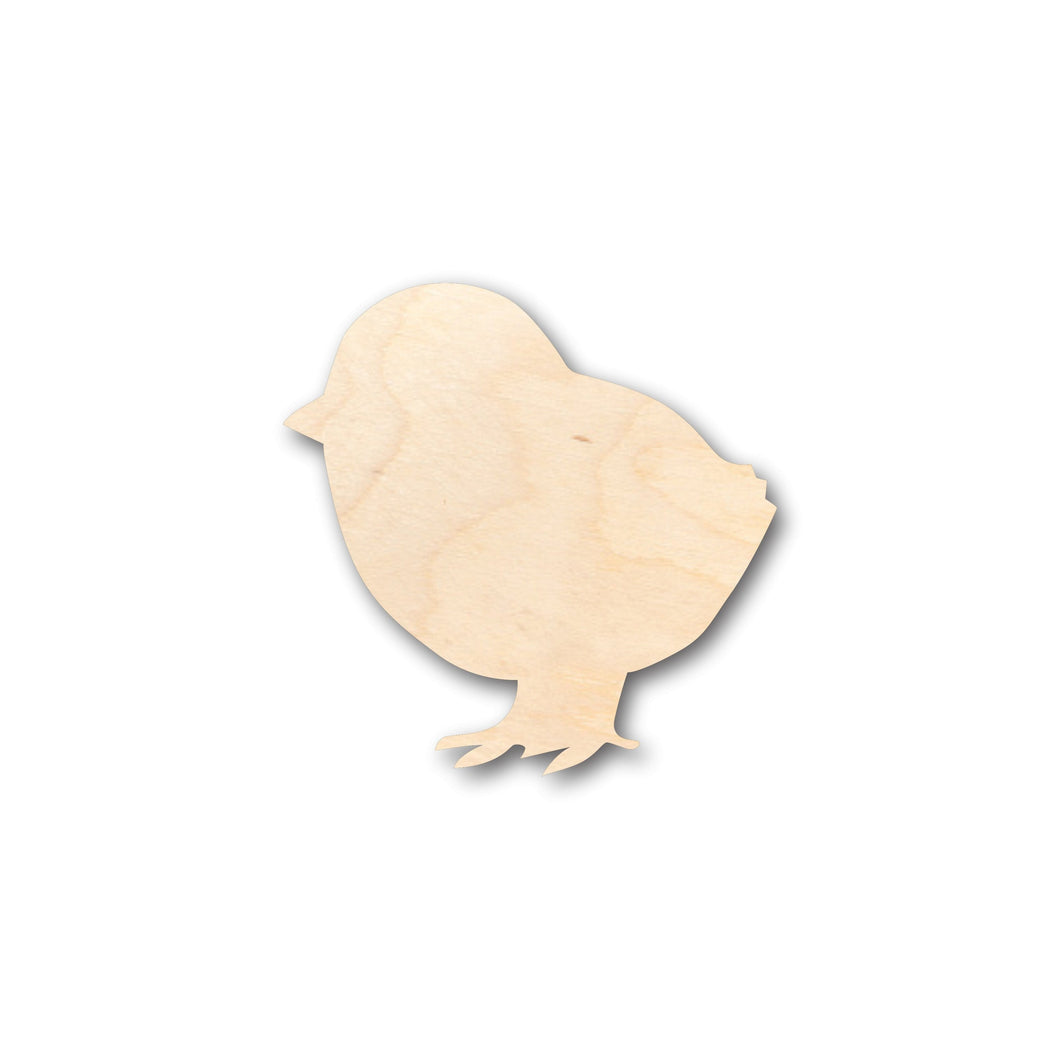 Unfinished Wood Baby Chick Shape - Craft - up to 36