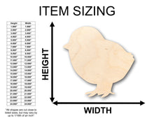 Load image into Gallery viewer, Unfinished Wood Baby Chick Shape - Craft - up to 36&quot; DIY
