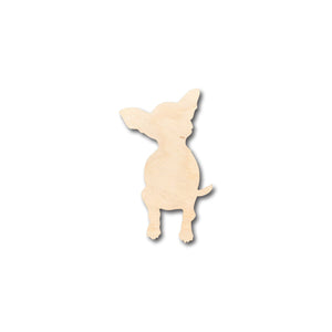 Unfinished Wood Chihuahua Shape - Craft - up to 36" DIY