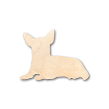 Load image into Gallery viewer, Unfinished Wood Laying Chihuahua Shape - Craft - up to 36&quot; DIY
