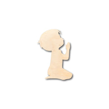 Load image into Gallery viewer, Unfinished Wood Praying Boy Shape - Craft - up to 36&quot; DIY
