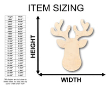 Load image into Gallery viewer, Unfinished Wood Cute Reindeer Shape - Christmas - Craft - up to 36&quot; DIY
