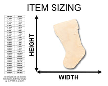 Load image into Gallery viewer, Unfinished Wood Christmas Stocking Shape - Craft - up to 36&quot; DIY

