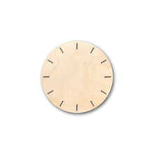 Load image into Gallery viewer, Unfinished Wood Simple Clock Shape - Craft - up to 36&quot; DIY
