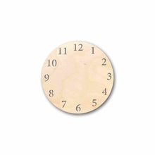 Load image into Gallery viewer, Unfinished Wood Clock Silhouette - Craft- up to 24&quot; DIY
