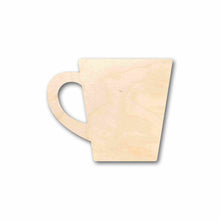Load image into Gallery viewer, Unfinished Wood Coffee Cup Silhouette - Craft- up to 24&quot; DIY
