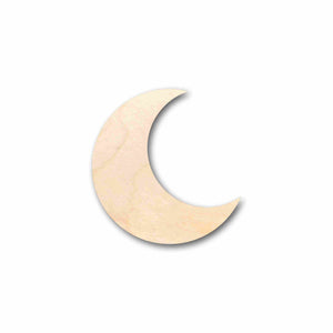 Unfinished Wood Crescent Moon Silhouette - Craft- up to 24" DIY
