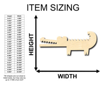 Load image into Gallery viewer, Unfinished Wood Cute Crocodile Alligator Shape - Craft - up to 36&quot; DIY
