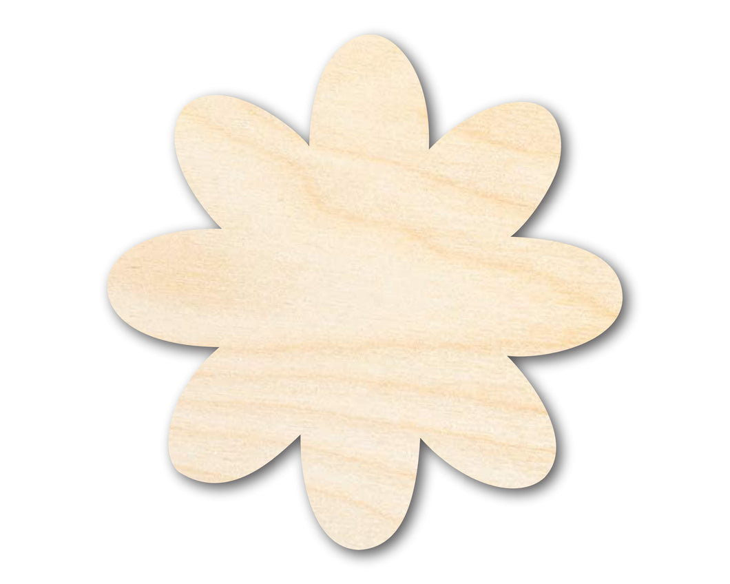 Unfinished Wood Flower Shape - Country Craft - up to 36