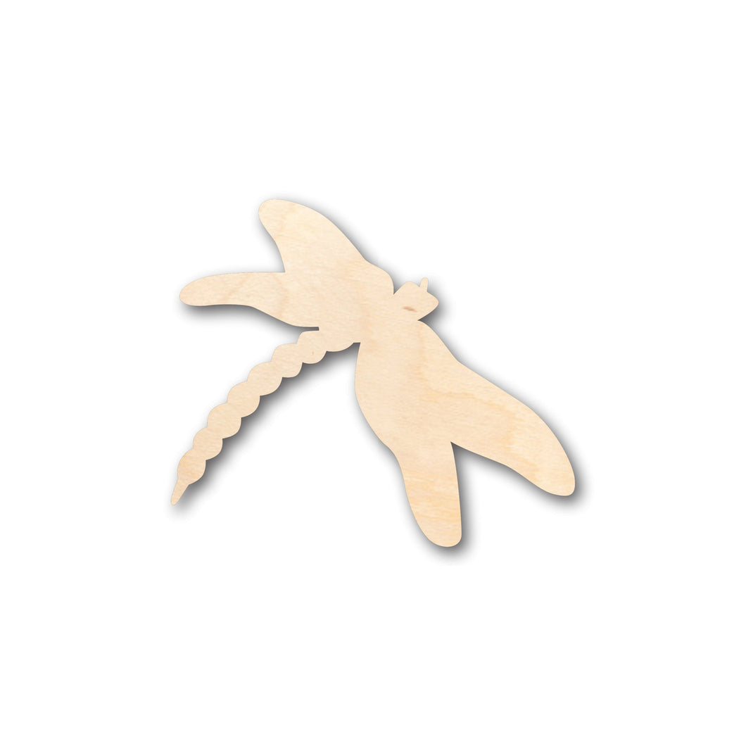 Unfinished Wood Dragon Fly Shape - Craft - up to 36