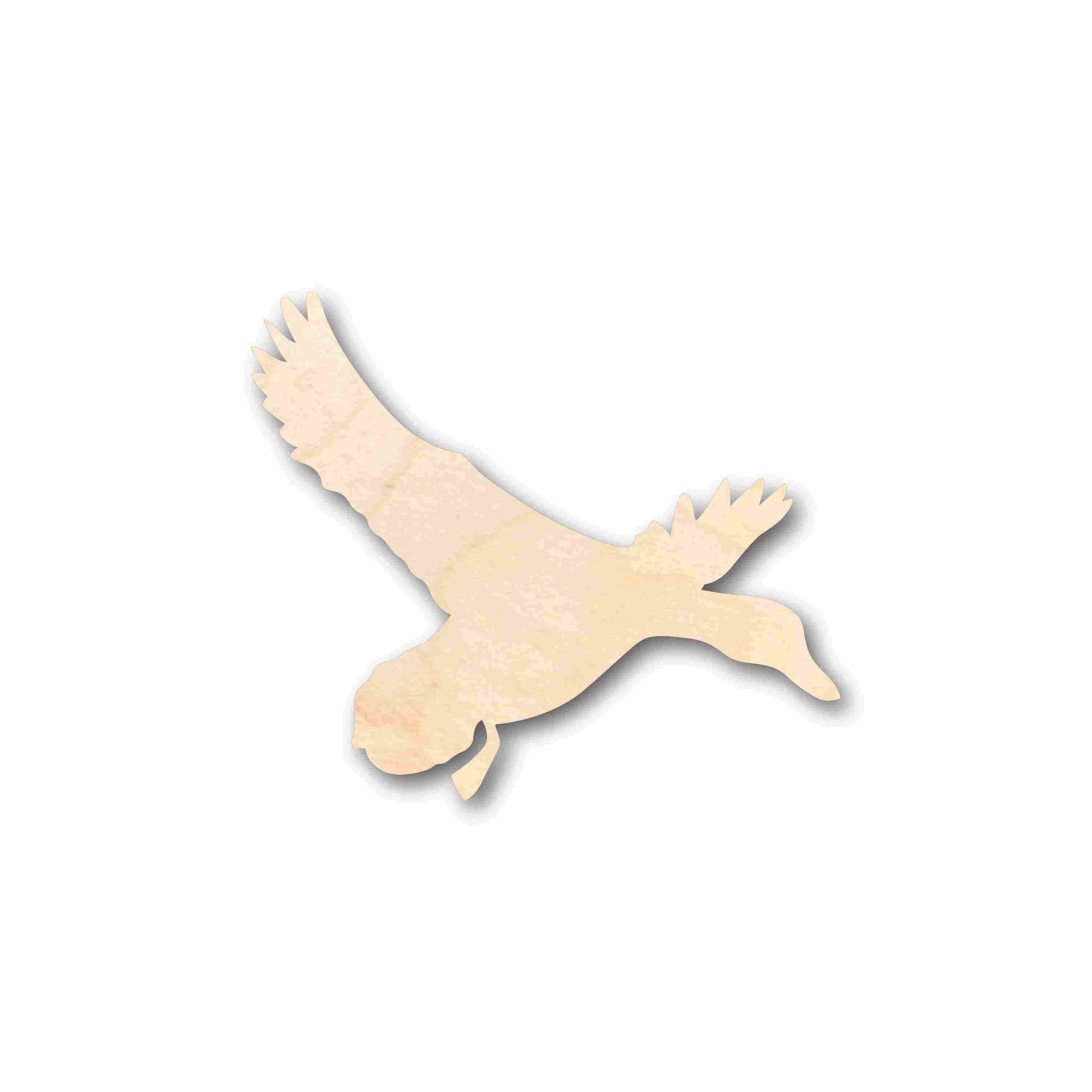 Unfinished Wood Duck Mallard Silhouette - Craft- up to 24