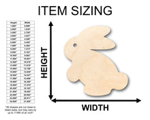 Load image into Gallery viewer, Unfinished Wood Easter Bunny Shape - Craft - up to 36&quot; DIY
