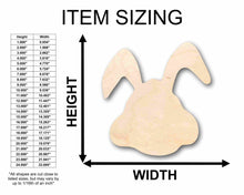 Load image into Gallery viewer, Unfinished Wood Easter Bunny Silhouette - Craft- up to 24&quot; DIY
