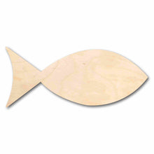 Load image into Gallery viewer, Unfinished Wood Fish Shape Silhouette - Craft- up to 24&quot; DIY
