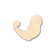 Load image into Gallery viewer, Unfinished Wood Flexing Arm Silhouette - Craft- up to 24&quot; DIY
