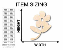 Load image into Gallery viewer, Unfinished Wood Flower Daisy Shape Silhouette - Craft- up to 24&quot; DIY
