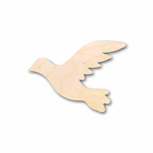 Unfinished Wood Flying Dove Pigeon Bird Silhouette - Craft- up to 24" DIY