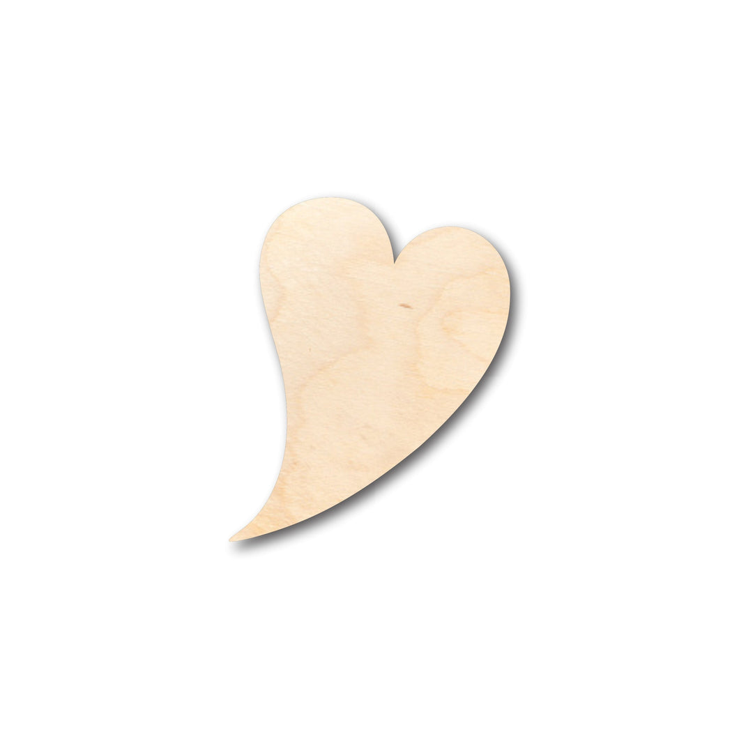 Unfinished Wood Flying Heart Shape - Craft - up to 36