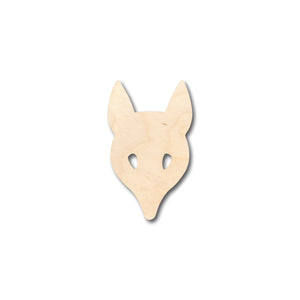Unfinished Wood Fox Head Mask Shape - Craft - up to 36" DIY