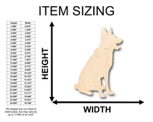 Load image into Gallery viewer, Unfinished Wood German Shepard Dog Shape - Craft - up to 36&quot; DIY
