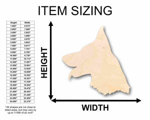 Unfinished Wood German Shepard Dog Silhouette - Craft- up to 24" DIY