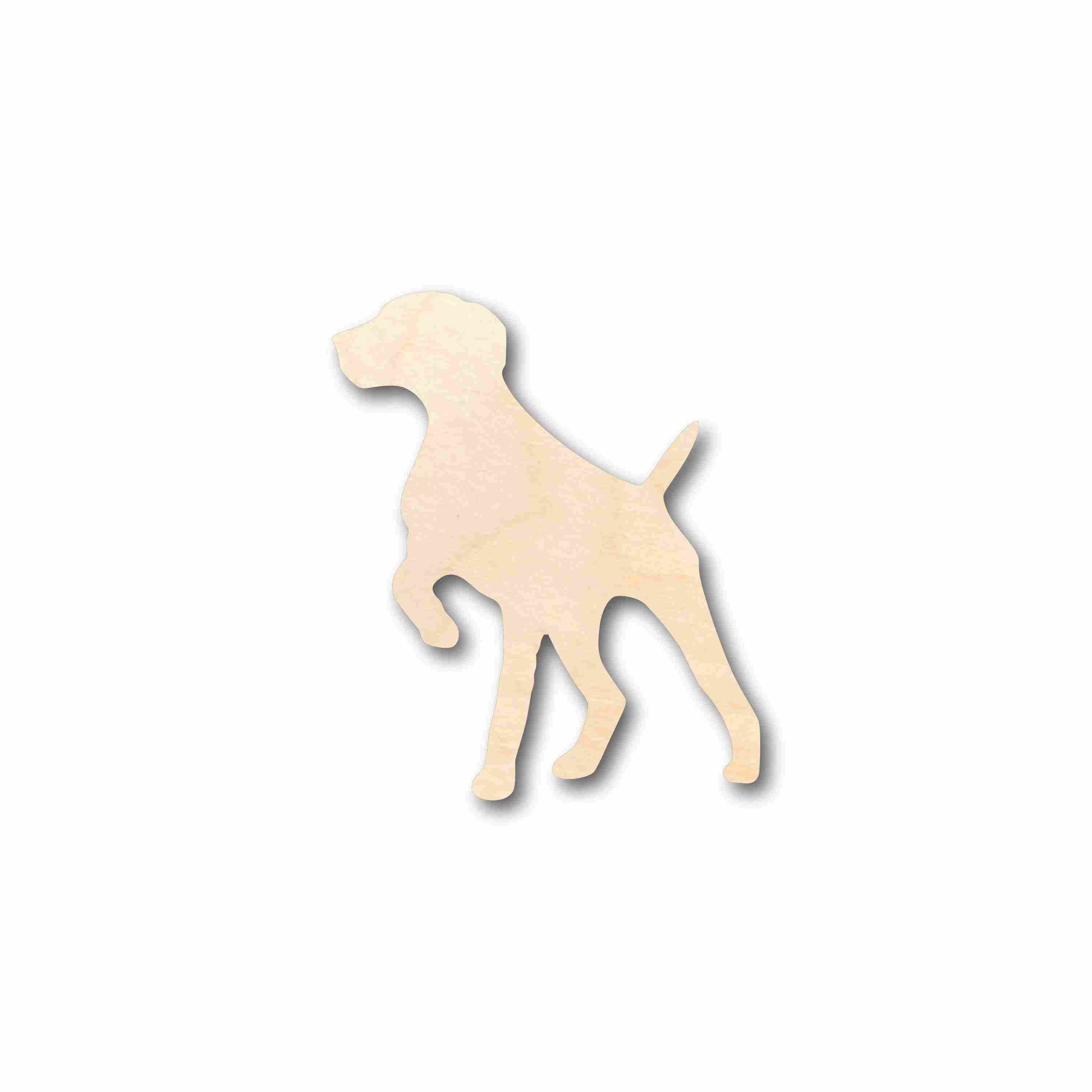 Unfinished Wood German Shorthaired Pointer Dog Silhouette - Craft- up to 24