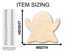 Load image into Gallery viewer, Unfinished Wood Ghost Halloween Shape - Craft - up to 36&quot; DIY
