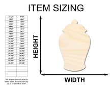 Load image into Gallery viewer, Unfinished Wood Ginger Jar Silhouette - Craft - up to 36&quot; DIY
