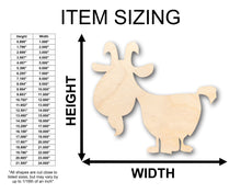 Load image into Gallery viewer, Unfinished Wood Billy Goat Farm Animal Shape - Craft - up to 36&quot; DIY
