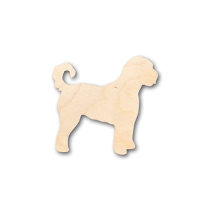 Unfinished Wood Golden Doodle Dog Shape - Craft - up to 36" DIY