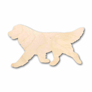 Unfinished Wood Golden Retriever Dog Silhouette - Craft- up to 24" DIY