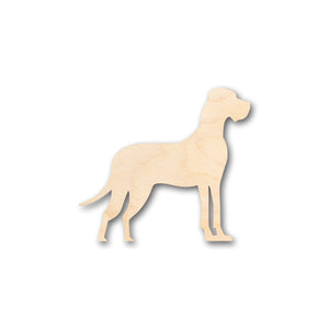 Unfinished Wood Great Dane Dog Shape - Craft - up to 36" DIY