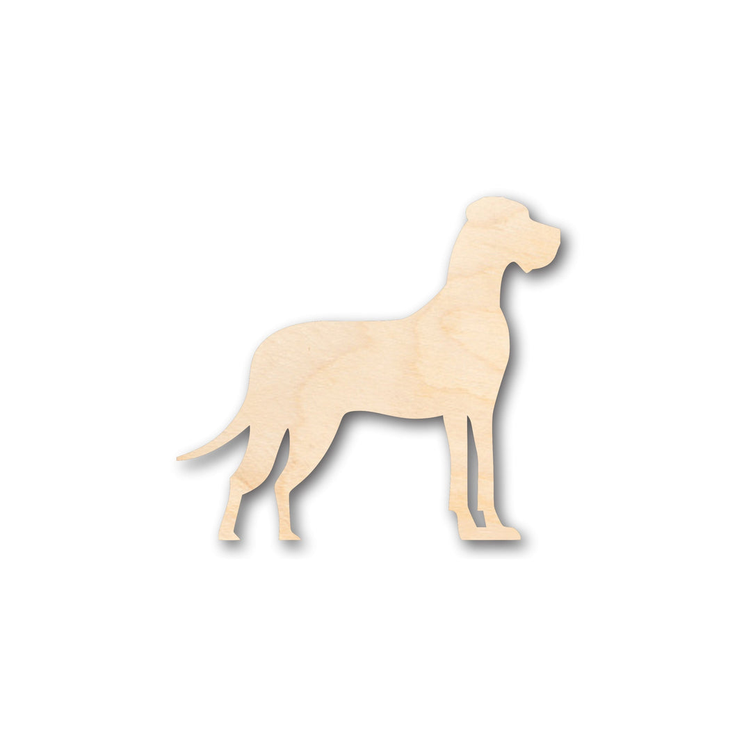 Unfinished Wood Great Dane Dog Shape - Craft - up to 36