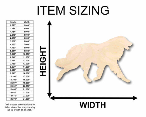 Unfinished Wood Great Pyrenees Dog Silhouette - Craft- up to 24" DIY
