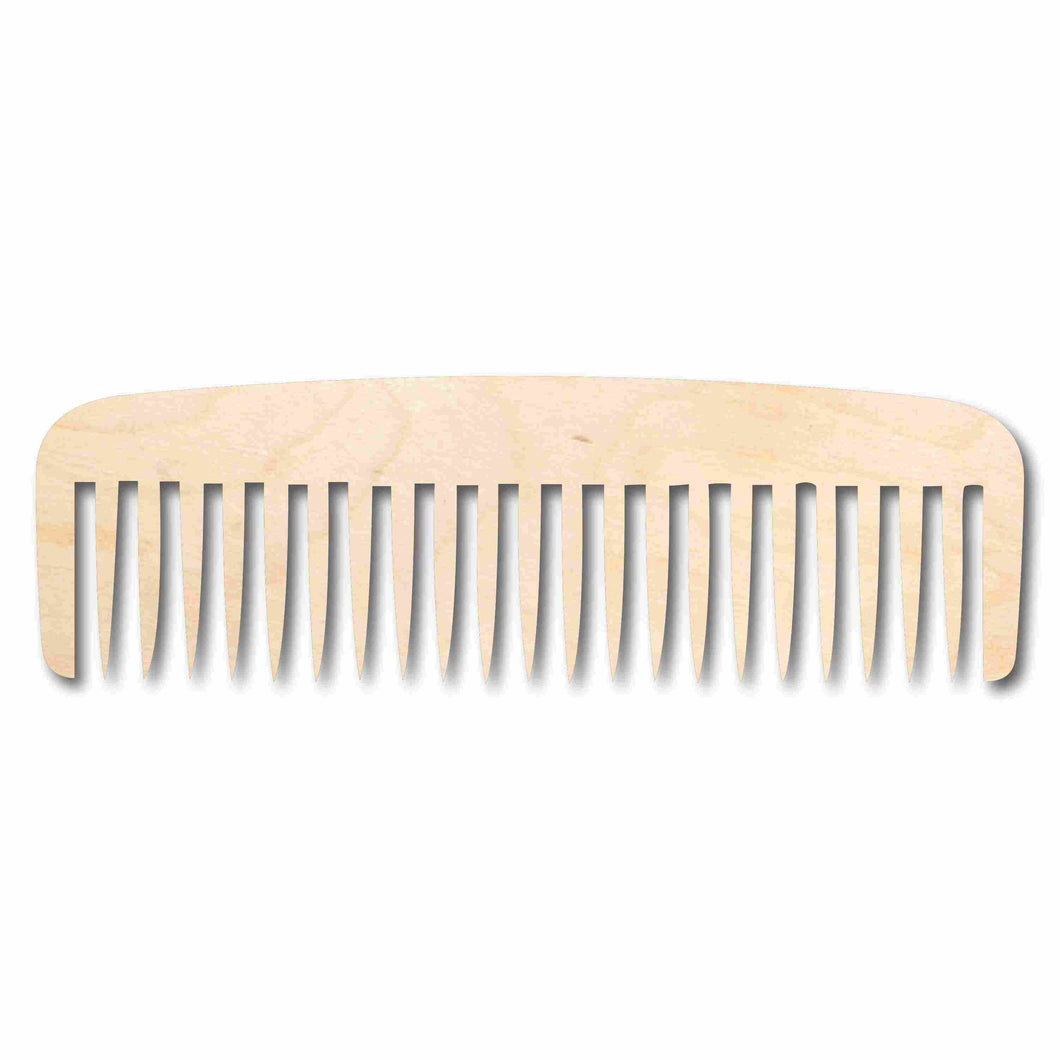 Unfinished Wood Hair Comb Silhouette - Craft- up to 24