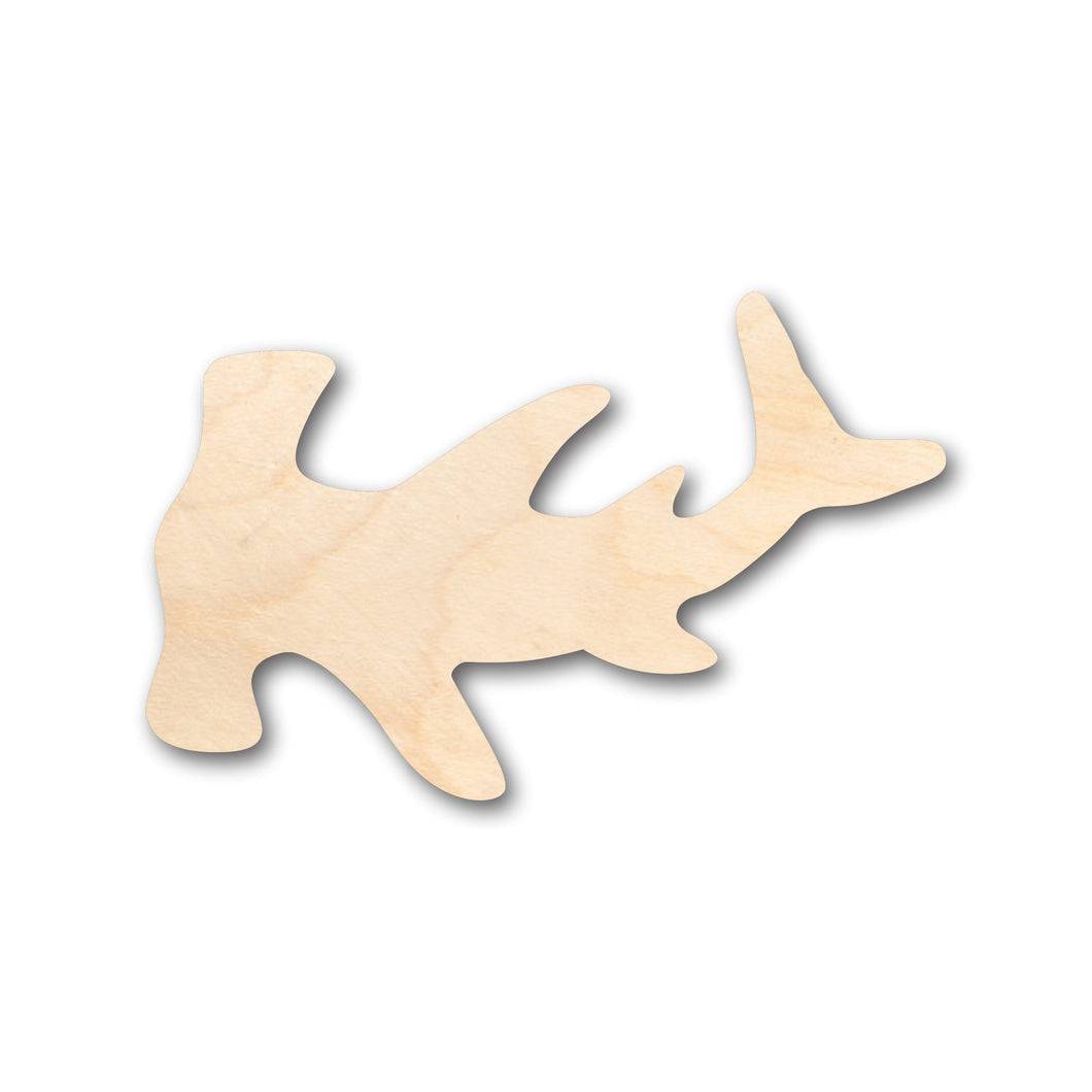 Unfinished Wood Hammerhead Shark Shape - Craft - up to 36