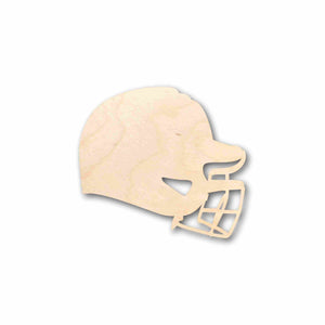 Unfinished Wood Baseball Helmet Silhouette - Craft- up to 24" DIY