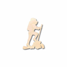 Load image into Gallery viewer, Unfinished Wood Hiker Silhouette - Craft- up to 24&quot; DIY
