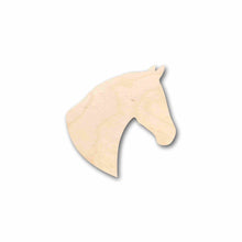 Load image into Gallery viewer, Unfinished Wood Horse Head Silhouette - Craft- up to 24&quot; DIY
