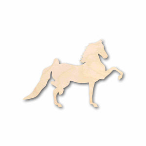Unfinished Wood Horse Parade Silhouette - Craft- up to 24" DIY