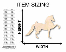 Load image into Gallery viewer, Unfinished Wood Horse Parade Silhouette - Craft- up to 24&quot; DIY

