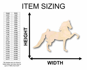 Unfinished Wood Horse Parade Silhouette - Craft- up to 24" DIY
