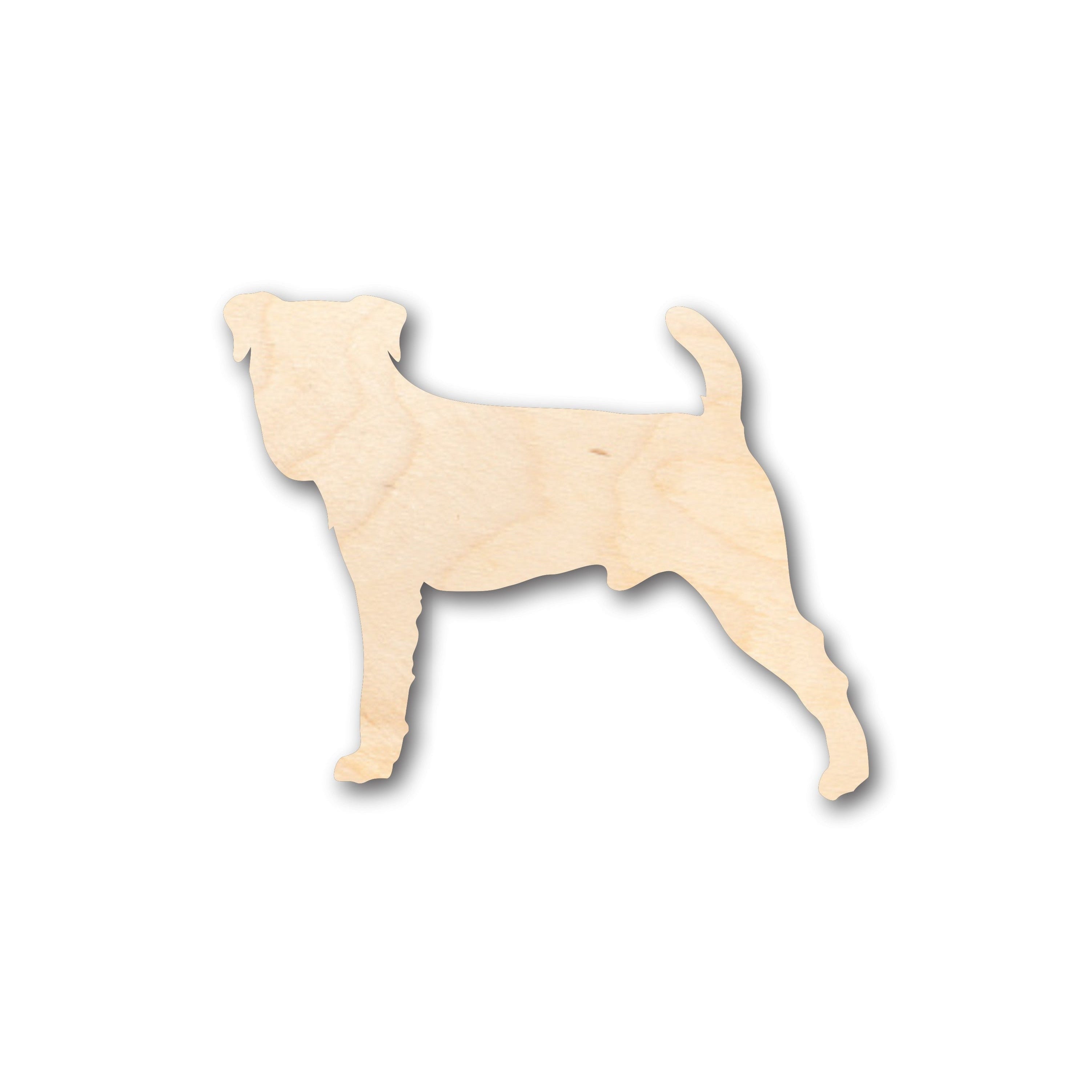 Unfinished Wood Jack Russel Terrier Small Dog Shape - Craft - up to 36