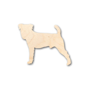 Unfinished Wood Jack Russel Terrier Small Dog Shape - Craft - up to 36" DIY