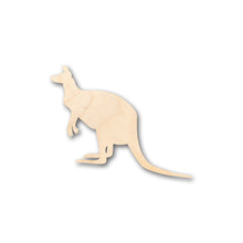 Load image into Gallery viewer, Unfinished Wood Kangaroo Australian Wildlife Shape - Craft - up to 36&quot; DIY
