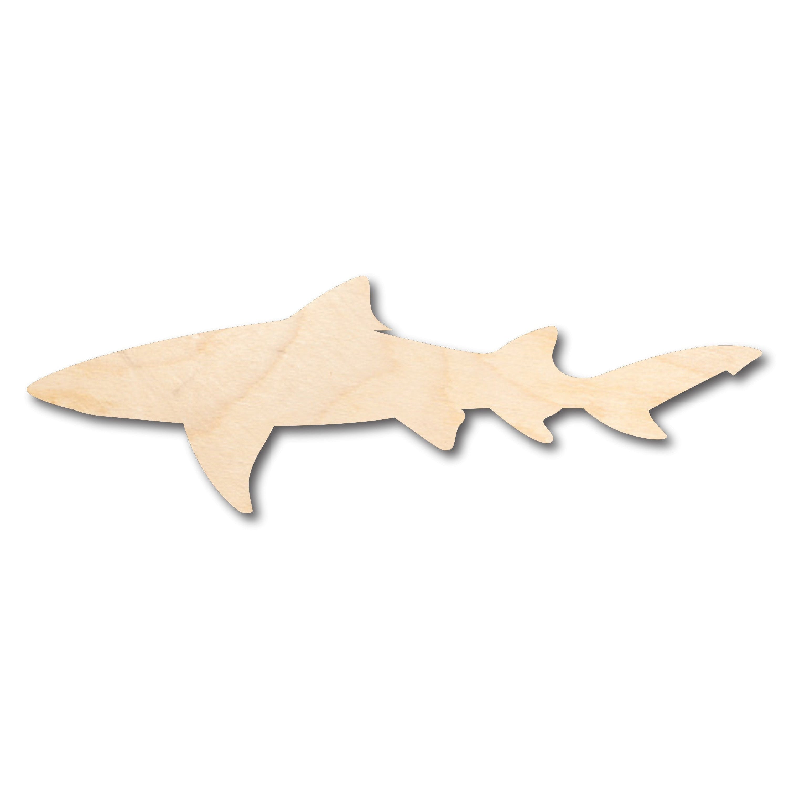 Unfinished Wood Lemon Shark Shape - Craft - up to 36